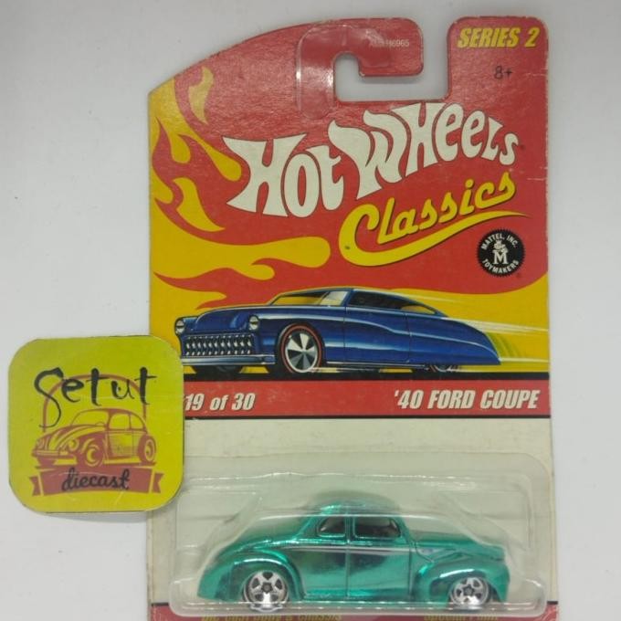 HOT WHEELS HOTWHEELS CLASSICS 40 FORD COUPE HIJAU GREEN