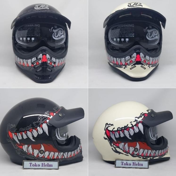 Helm Cail Jp Jp Retro Venom Gn 06 Lit Bla