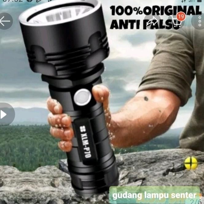 ( ORIGINAL) SENTER MX-2008P70 LED CHARGER USB XLM-P70 BATREI 26650 Terlaris