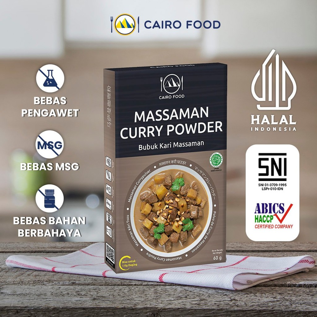 

Bumbu Kari Massaman Non MSG - Cairo Food
