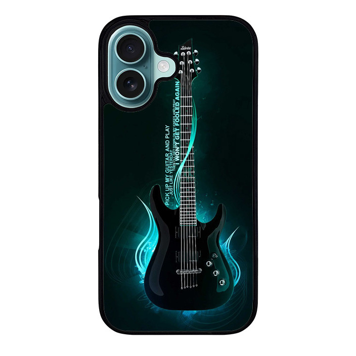 Case Casing iPhone 16 15 14 13 12 11 Pro Max Plus Mini Rock Band Gitar NA00246