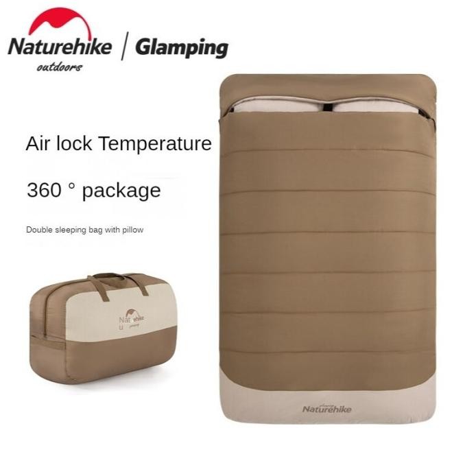SLEEPING BAG DOUBLE WITH PILLOW NATUREHIKE NH21MSD02