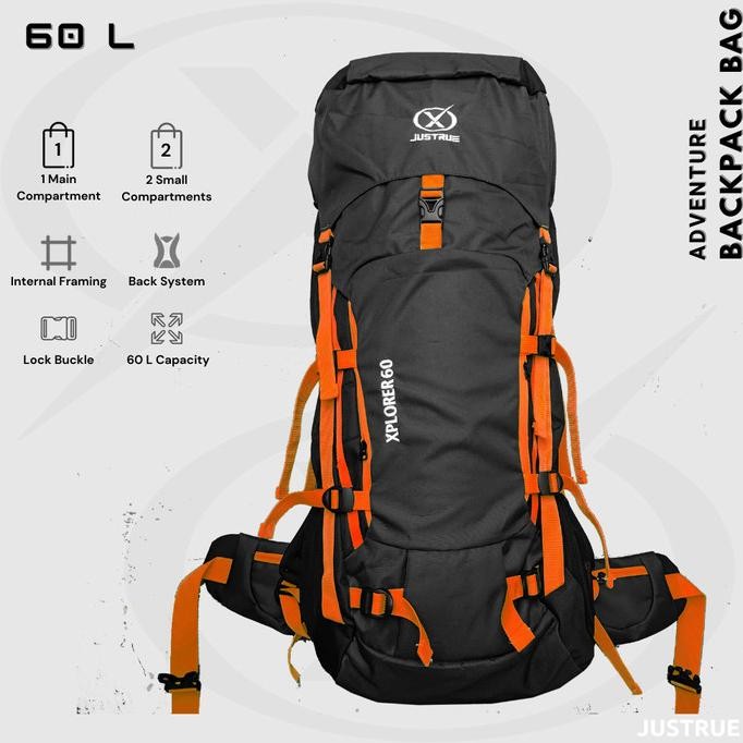 Tas Ransel Gunung 60 Liter Carrier Backpack Internal Frame