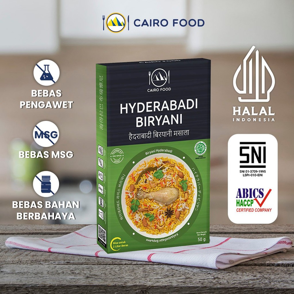 

Bumbu Biryani Hyderabadi Non MSG - Cairo Food