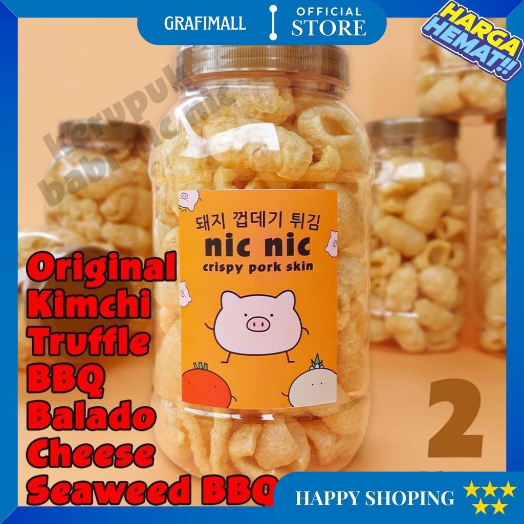 

Kerupuk Kulit Babi Nic Nic 2 Liter Snack Cemilan Rambak Krupuk Kerubi D Cod