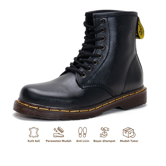 Sepatu Boots Docmart Pria Kulit Asli Boot Casual 8 Hole