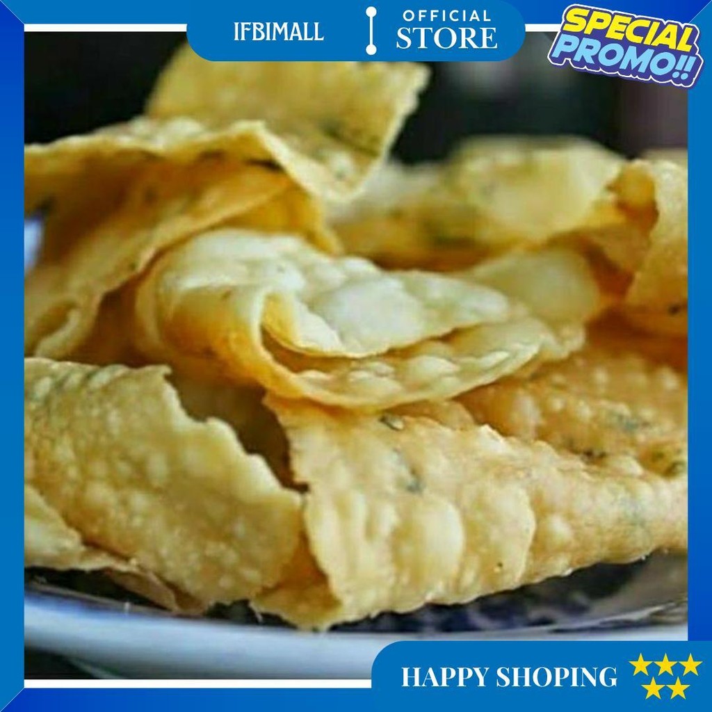 

(Rst)-Snack Keripik Bawang / Pangsit 1Kg D Promo 10.10