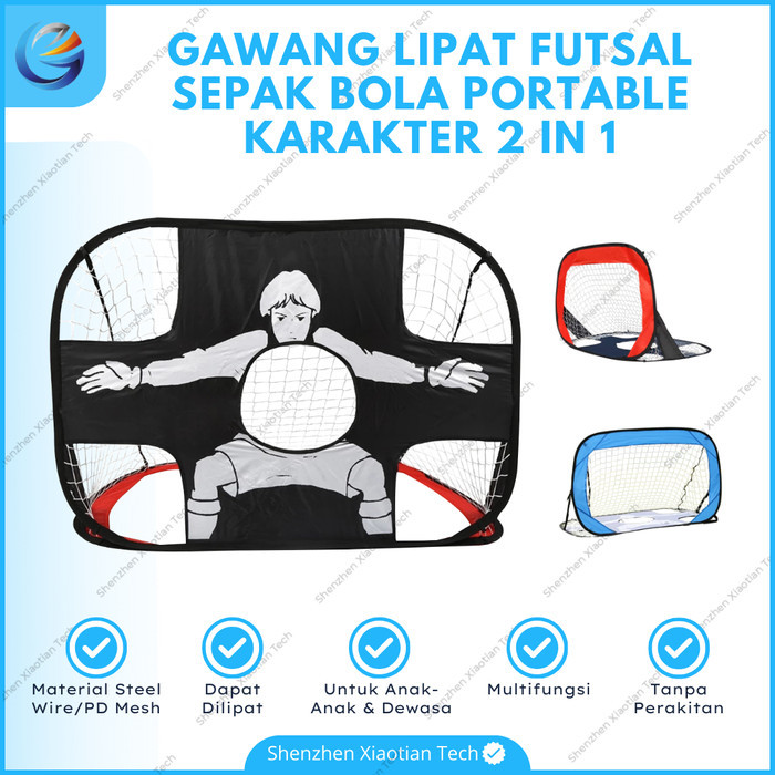 BISA GRAB AERA Gawang Futsal Mini Portable Karakter Gawang SepakBola Portable