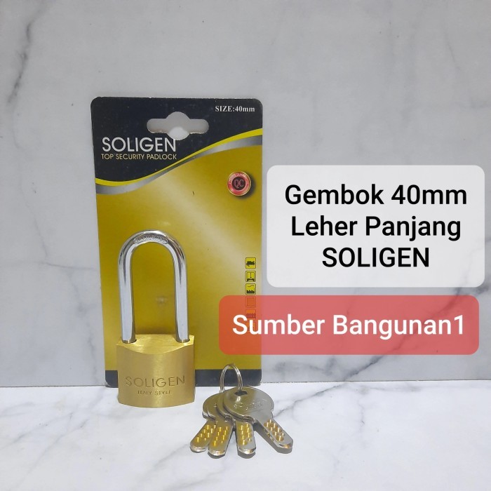 Gembok pagar pintu Soligen 40mm Gembok motor cakram soligen