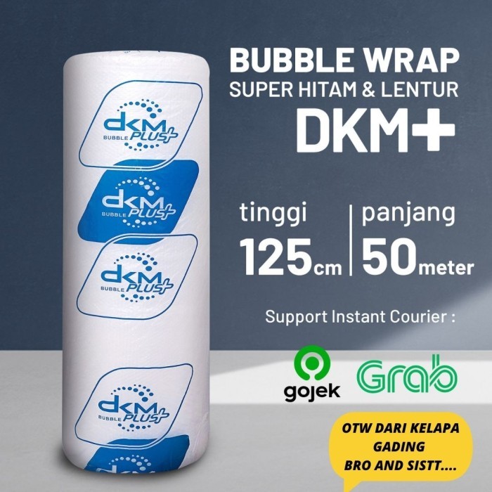 

Plastik Bubble Wrap Bening Bubble Wrap Hitam Dkm+ 125Cm X 50M