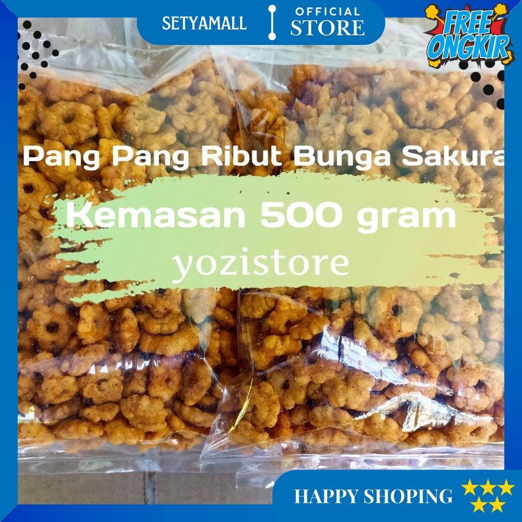 

Pang Pang Ribut Bunga Sakura Pedas Manis / Pangpang Pedas Manis Enak Gurih & Numani Kemasan 500 Gram D Terlaris