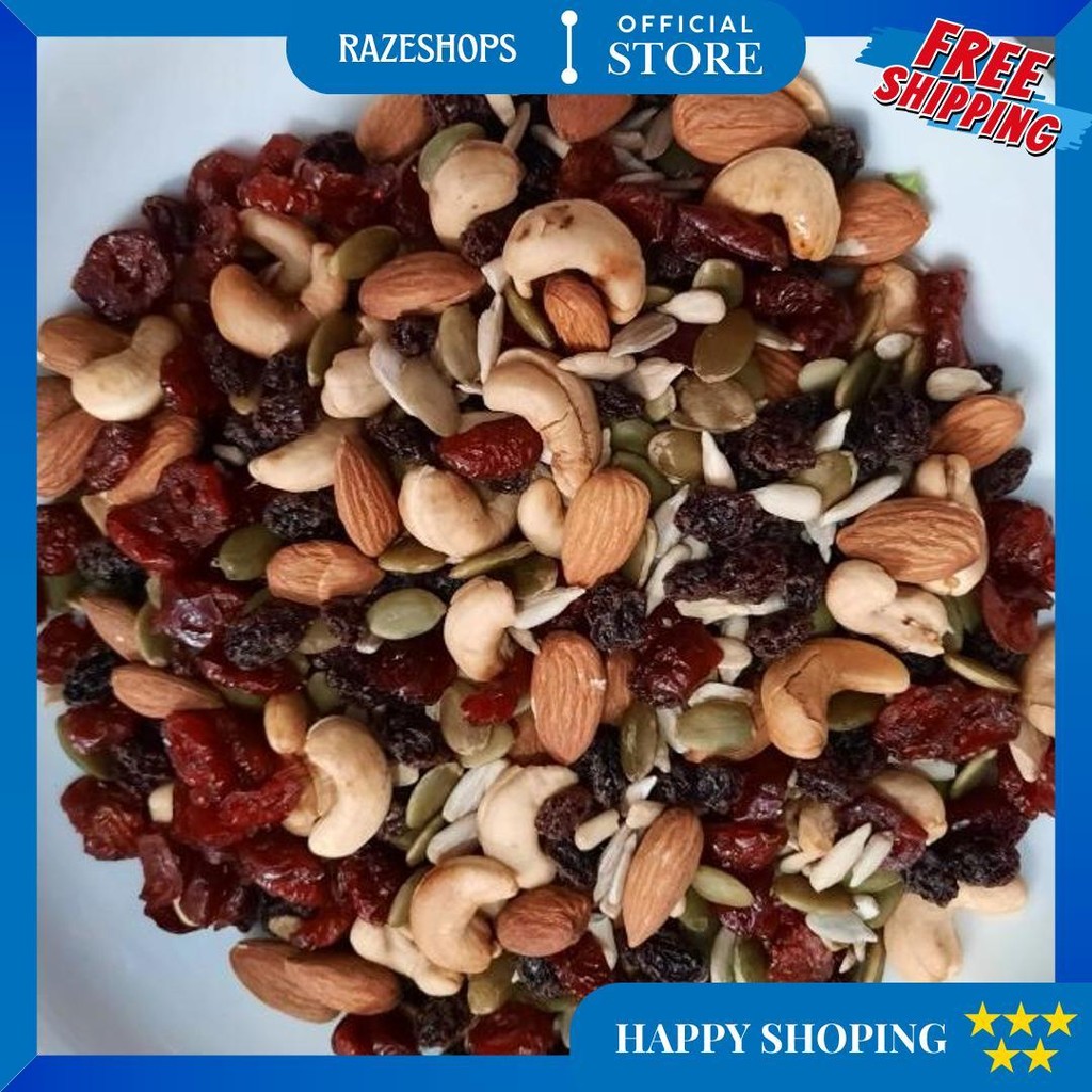 

Trail Mix 250 Gram Safiya Healthy Food - Snack Kacang Mix Biji Bijian Premium D Sale