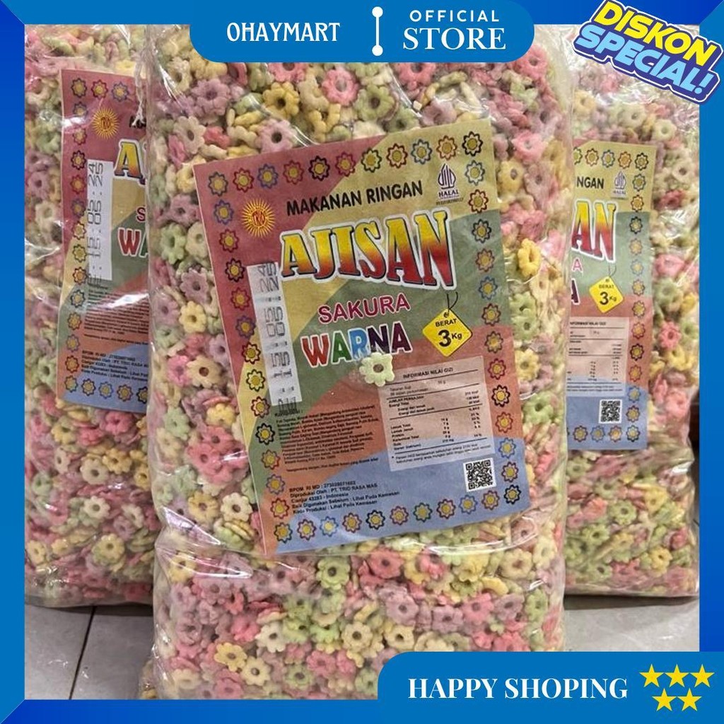 

Snack Bunga Sakura Ribut 1 Ball Isi 3 Kg D Promo Puncak