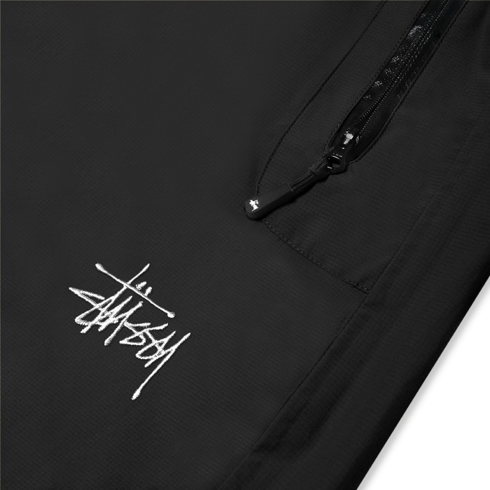 Terbaru Stussy Taped Seam Rain Shell Pants Black Best Quality Asli 100% Original