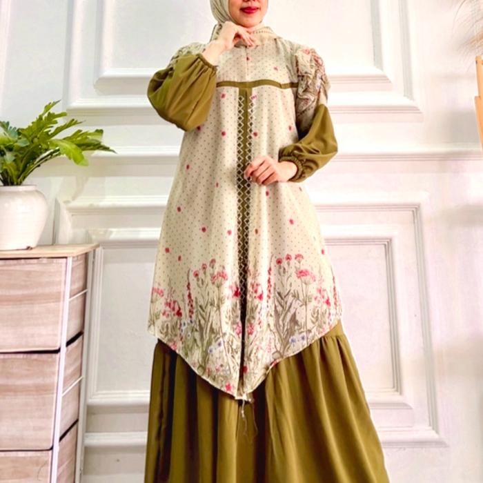 Gevina Hijab Seruty Babydoll Motif