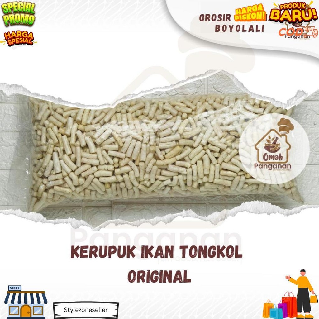 

Kerupuk Ikan Tongkol Viral 1 Kg Jumbo Original Balado Lombok Ijo Pedas Daun Jeruk D Cod
