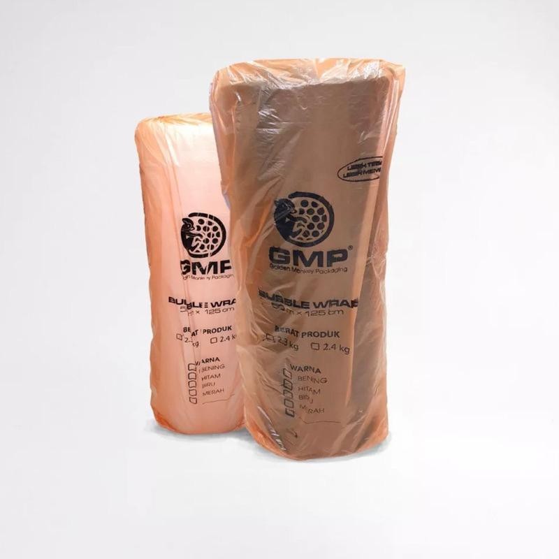 

Bubble Wrap GMP Orange 125 cm x 50 NON CORE Bening Berat 2,3 Kg | BubbleWrap Putih | Buble