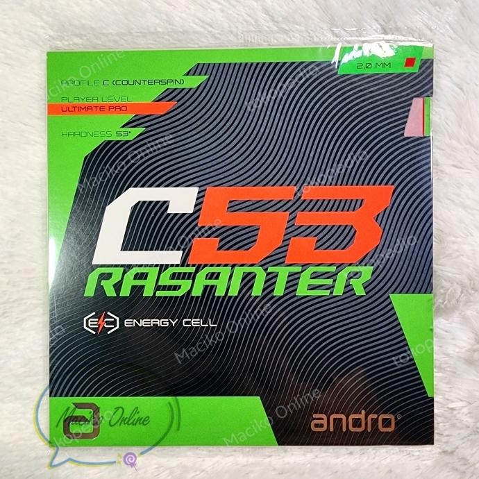 Andro Rasanter C53 2.0mm ~ Karet Pingpong Andro Rasanter C53
