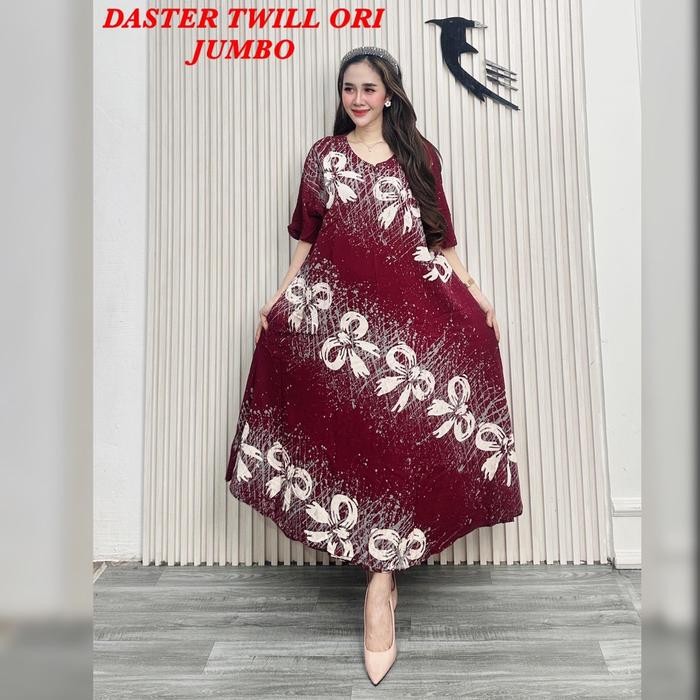 [Juragan Daster Twill] Daster Twill Daster Wanita By Batik Hudhud Size Jumbo Ld 120 Busui Bumil Ada