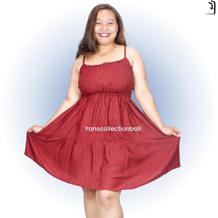Daster Kemben Jumbo Pendek Canda Wanita Dress