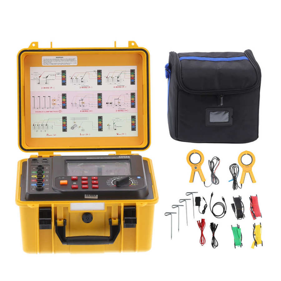 ALKHZABAN ETCR3200C Double Clamp Grounding Resistance Tester
