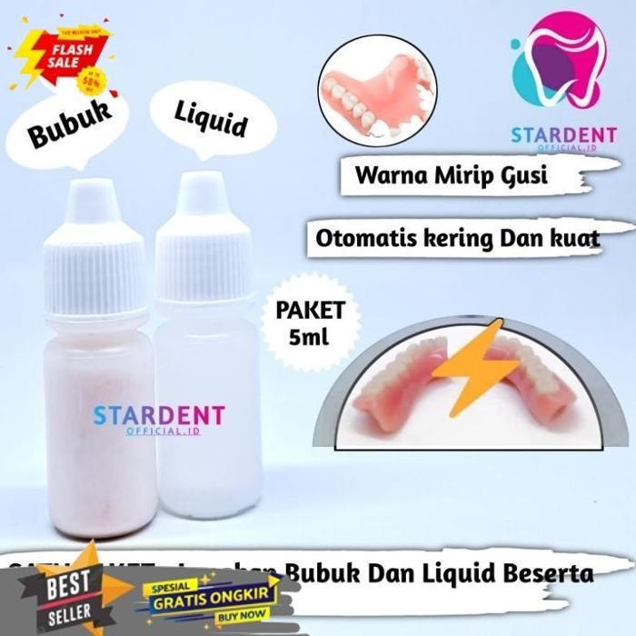 Promo Lem gigi palsu Yang Patah Lem penyambung gusian gigi palsu yang patah