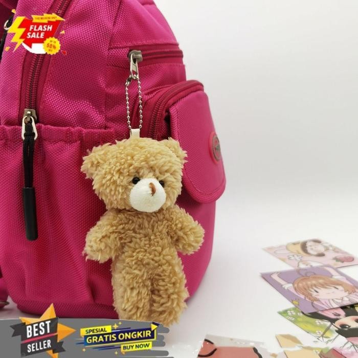 TERBAIK ZOOMSTATION [HADIAH GRATIS] TAS PESONA BERUANG LUCU GANTUNGAN KUNCI BONEKA PLUSH KARTUN BERU