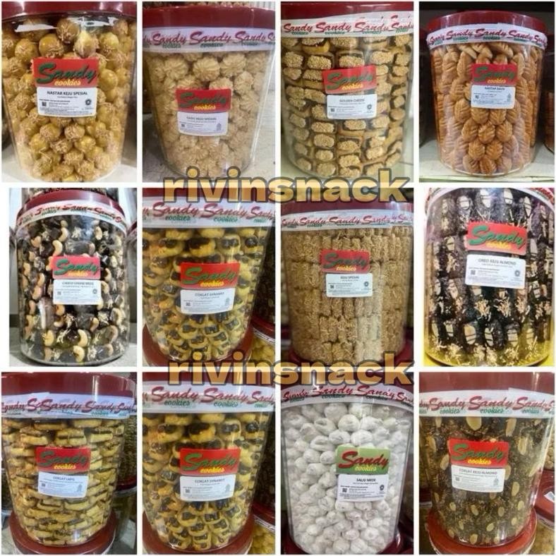 

SANDY COOKIES 200gram REPACK (NASTAR / KASTENGEL / SAGU KEJU / PUTRI SALJU / COKLAT PITA / cHOCO CHEESE MEDE (ANEKA SERBA COOKIES KUE LEBARAN PREMIUM)