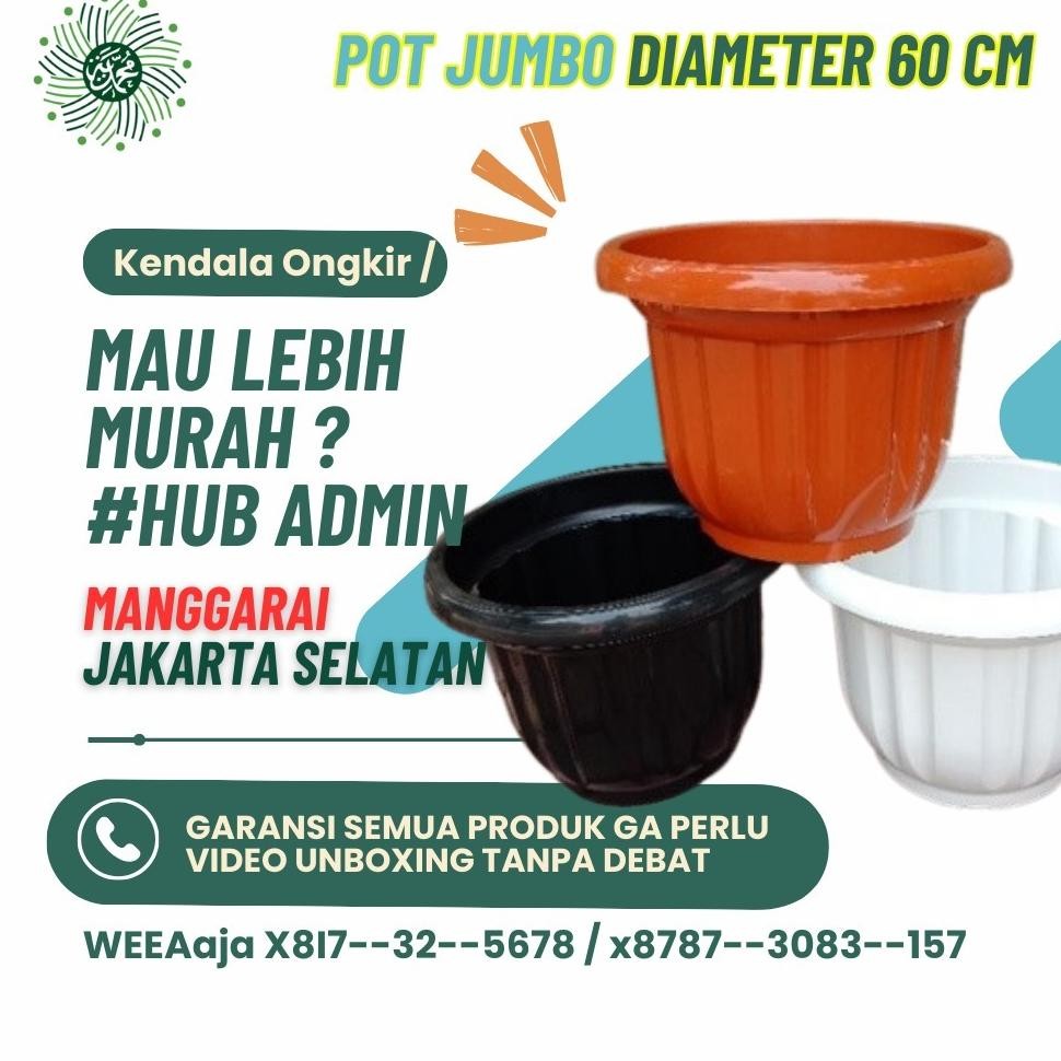 Pot 60 Cm Hitam Bear Tambulapot Buah