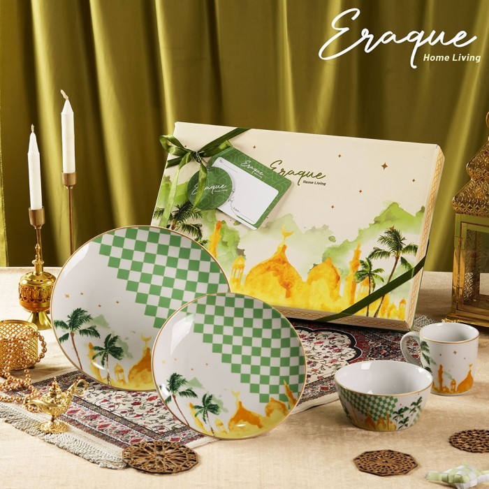 

ERAQUE Hampers Ramadhan The Great Kingdom / Set Piring Keramik Lebaran
