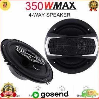 2 Pcs Pioneer Audio 4-Way Speaker Coaxial Mobil 6 Inch 350 W Terlaris