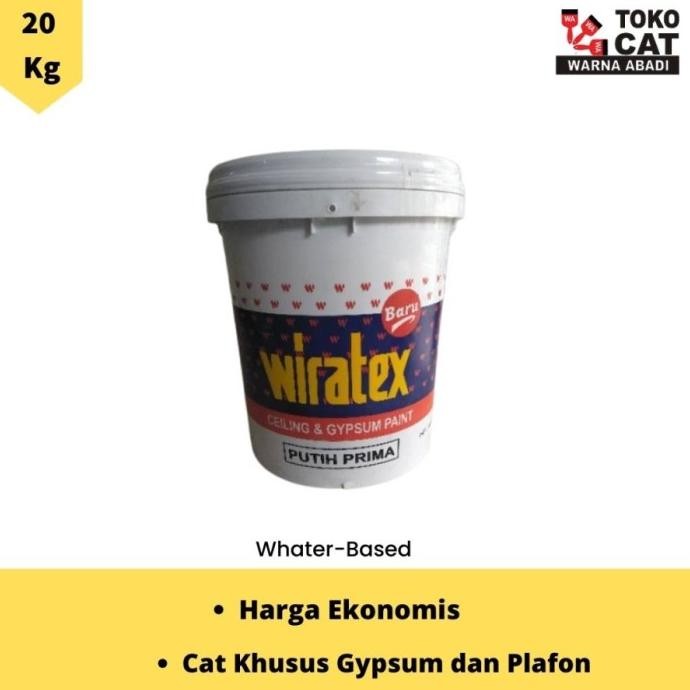 CAT PLAFON & PLAFON WIRATEX 20 KG WARNA PUTIH