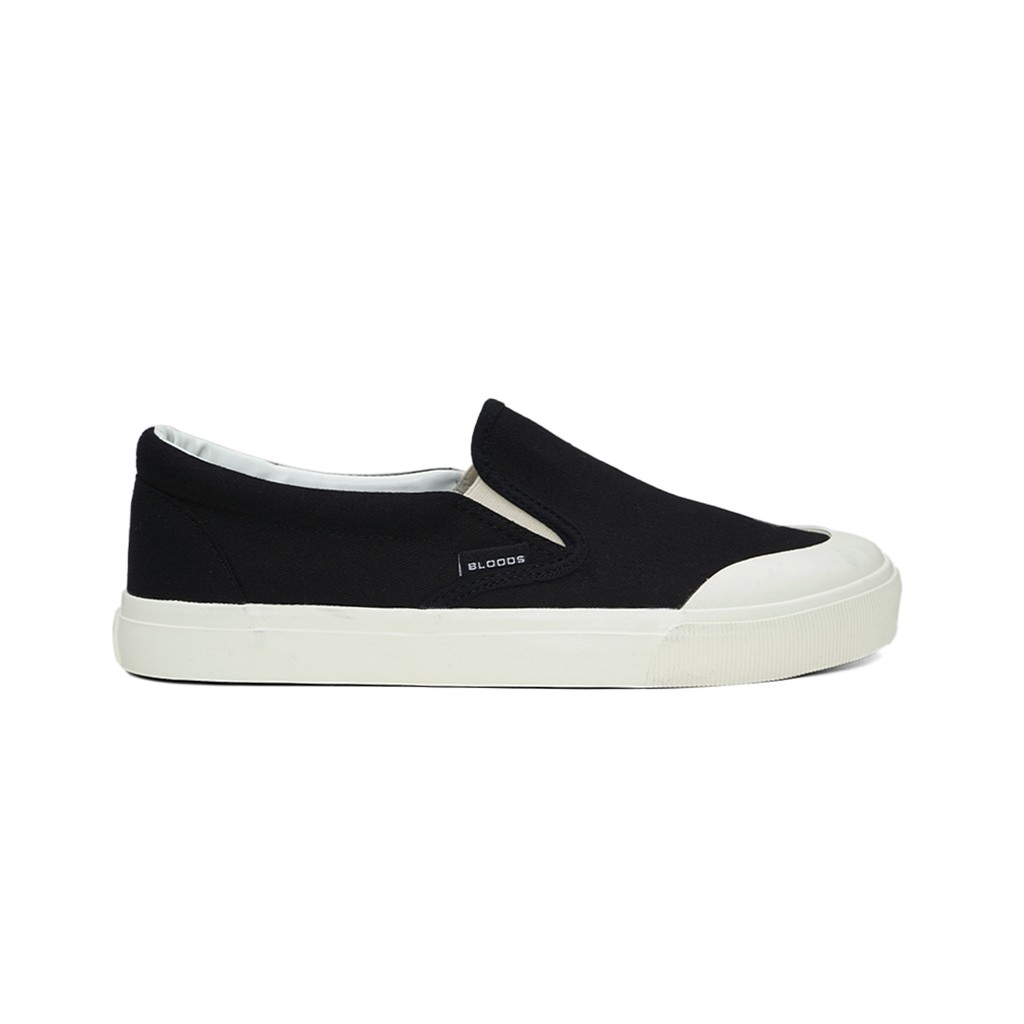 Bloods Shoes Sepatu Sneaker Slip On Keith 01 Black White