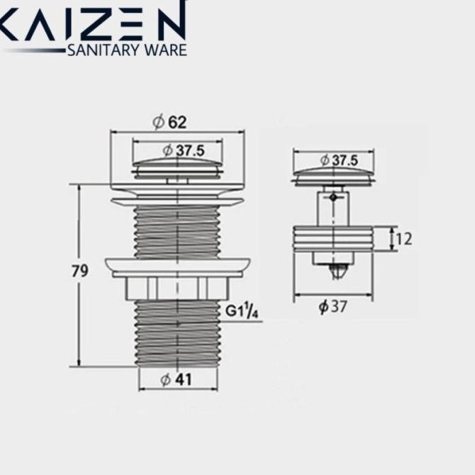 AFUR WASTAFEL GOLD DOFF/AFUR TUTUP LUBANG WASTAFEL OVERFLOW