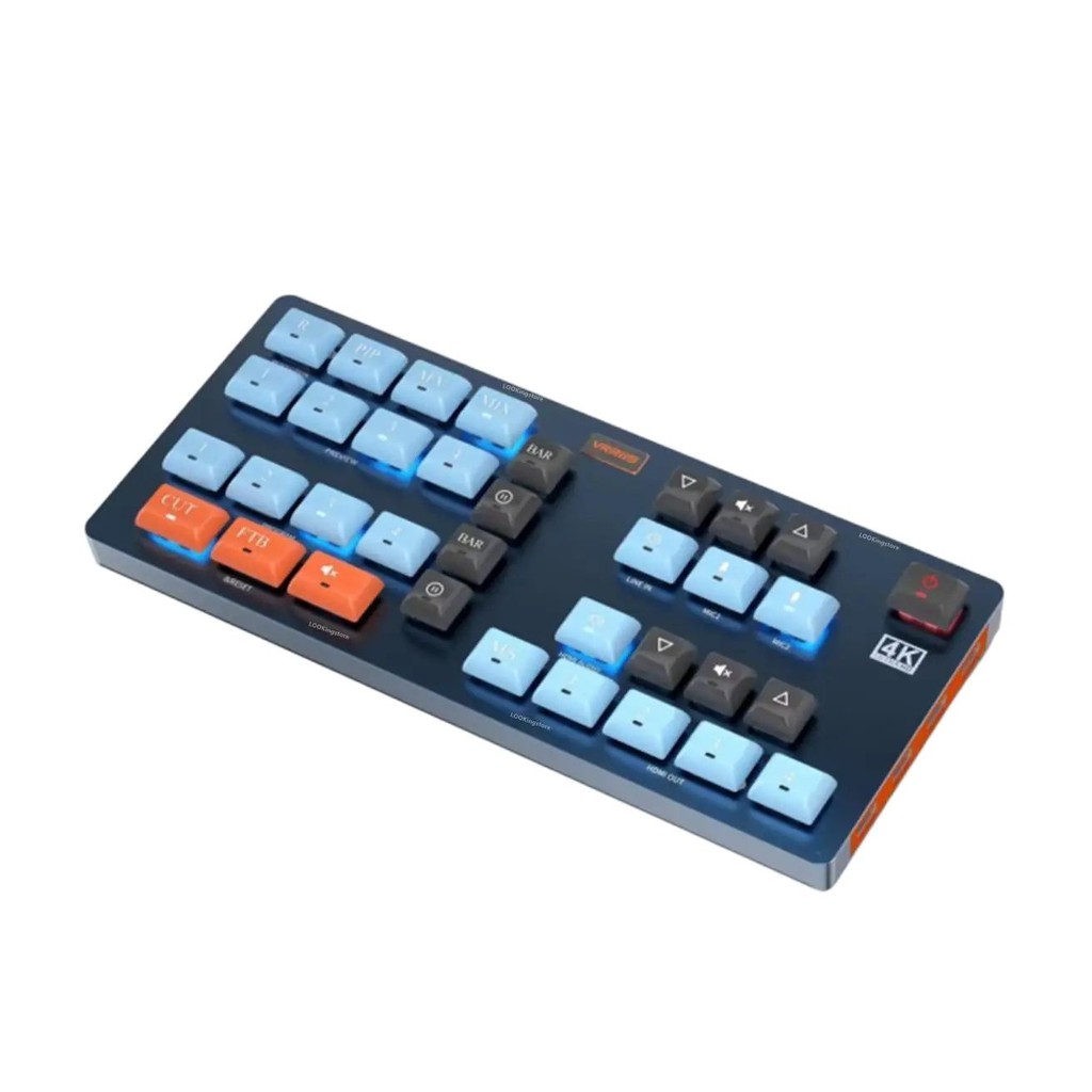 TOKOBATAKL BOVBOX WL 100 Video Switcher 4-CH Multifunctional Livestreaming Video Mixer Switcher for 