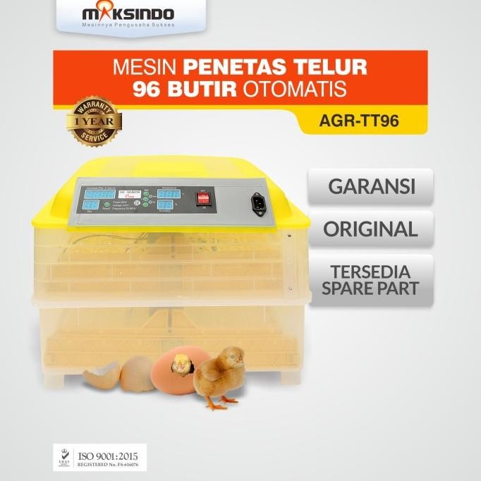 Maksindo Mesin Penetas Telur 96 Butir Otomatis AGR-TT96