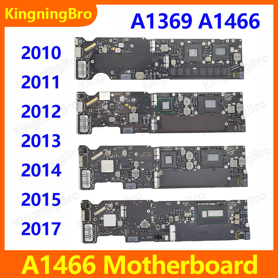AQS Original A1466 Logic Board For Macbook Air 13" A1369 A1466 Motherboard i5 i7 4GB 8GB 2010 2011 2