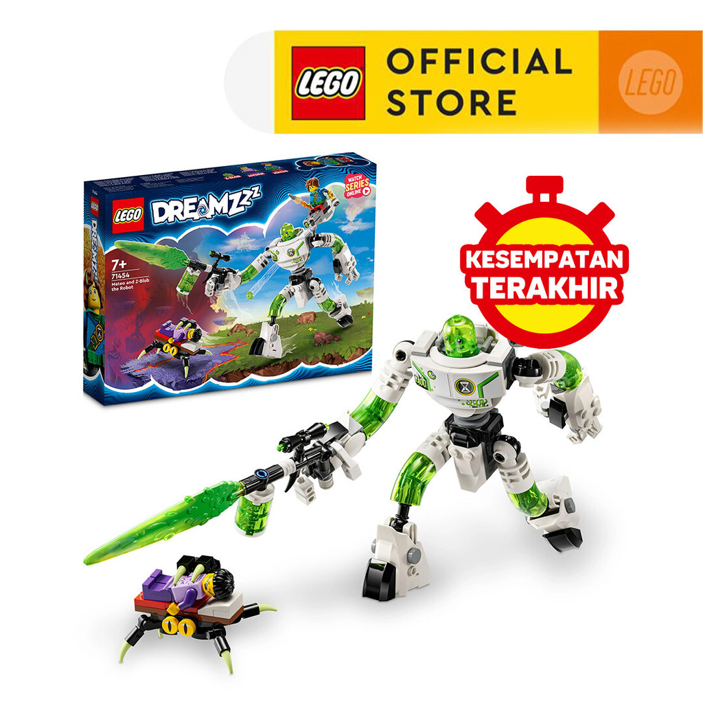 LEGO DREAMZzz 71454 Mateo and Z-Blob the Robot Building Toy Set (237 Pieces) Mainan Balok (7 Tahun+)
