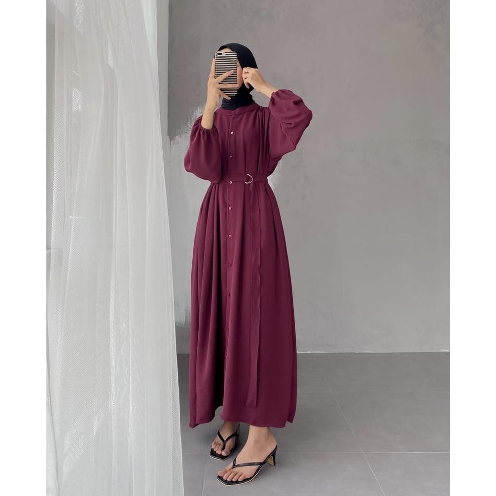 Paling Murah GAMIS SYIFA CRINKLE AIRFLOW | GAMIS TERBARU LEBARAN 2023 | GAMIS | baju gamis lebaran 2