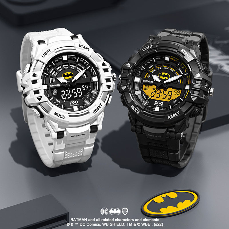 ADS Electronic Mechanical ZGO Waterproof Smart Batman Luminous Watch Sports Watch DC Hero Superman S