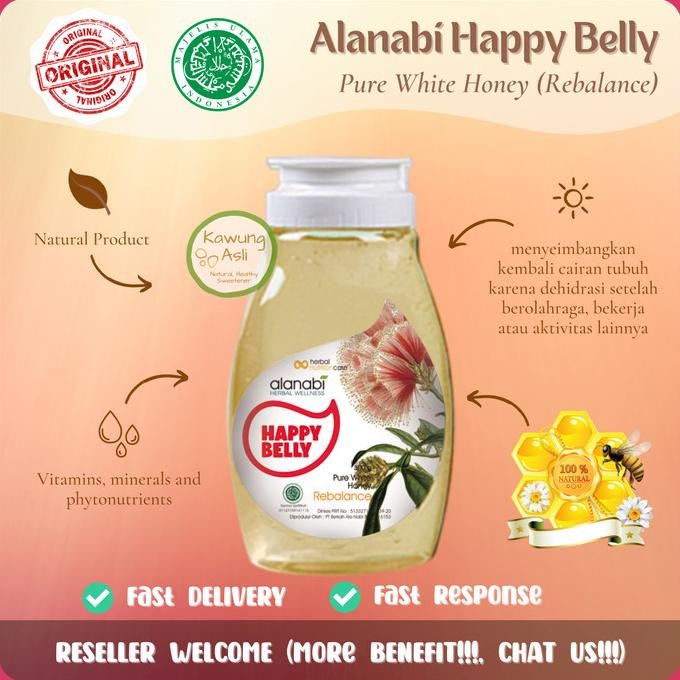 

^^^^^] Madu Putih Asli Murni Nektar Multiflora Happy Belly Pure Honey Alanabi