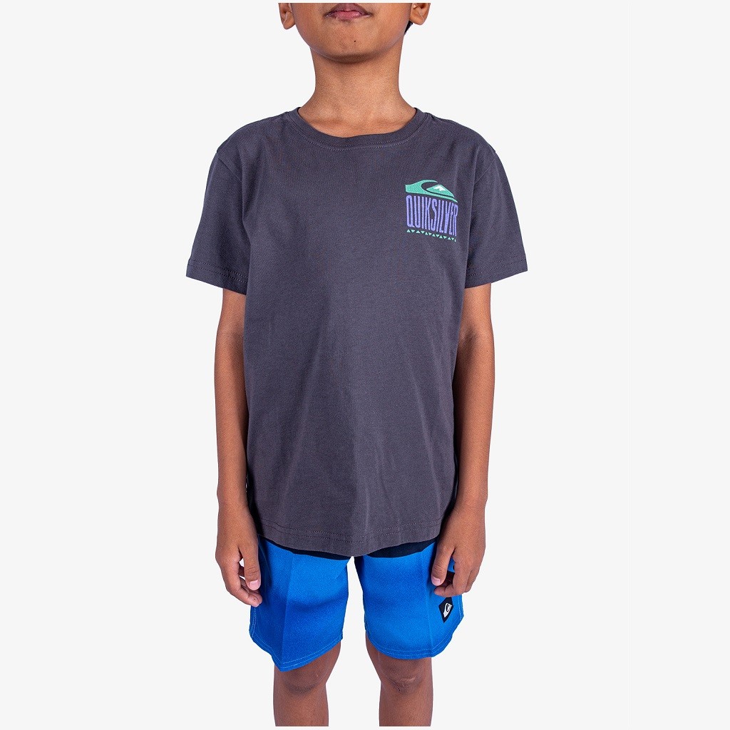 Quiksilver Boy Gh Qs World Force Boy T-shirt Dark Shadow UQKZT03464