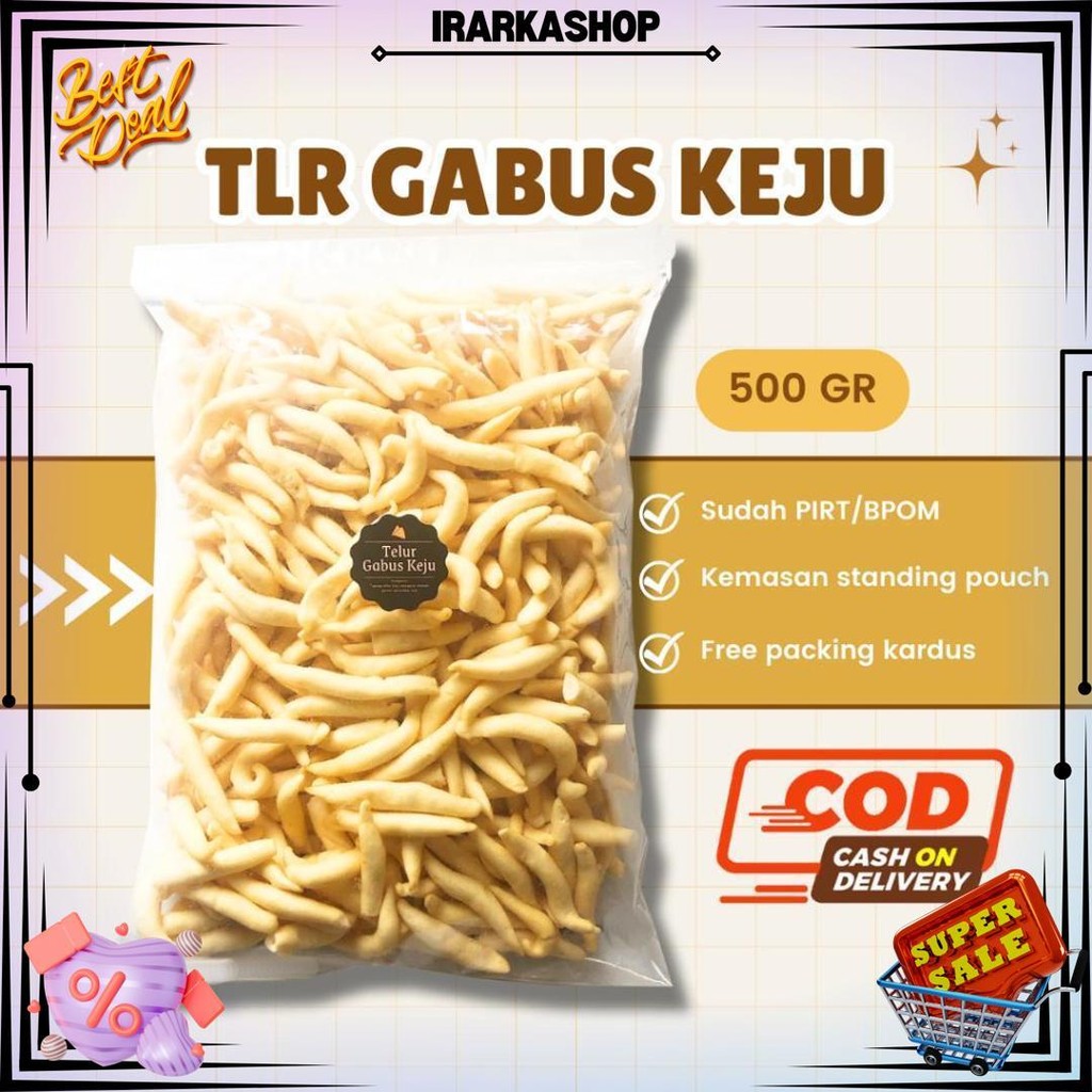 

[Delish Snacks] Telur Gabus Keju (Grosir) 250Gr 500Gr / Snack Cemilan Camilan Kiloan Grosiran D Best Seller