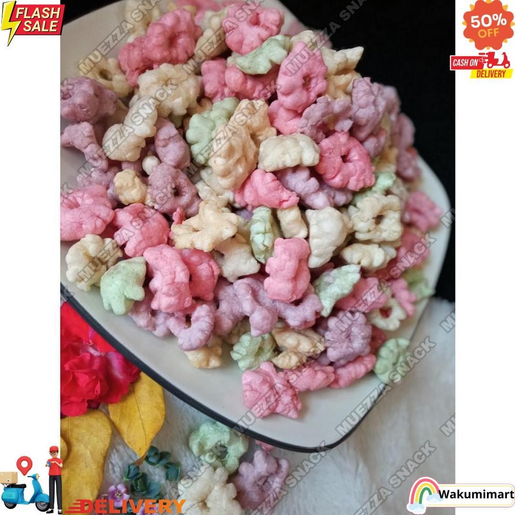 

Cemilan Bunga Sakura / Cin Cin Rainbow Isi 1 Kg Termurah Cemilan Ringan/Makanan Kiloan D Best Seller