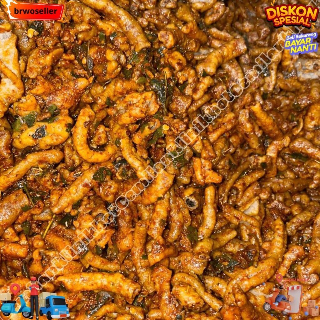 

Keripik Usus Crispy Pedas Daun Jeruk 1Kg D Sale