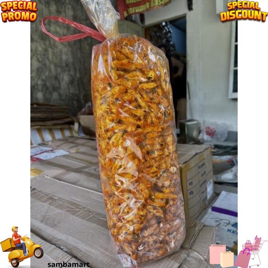 

Basreng Kering Viral 500G/ Ready Pedas Daun Jeruk D Termurah
