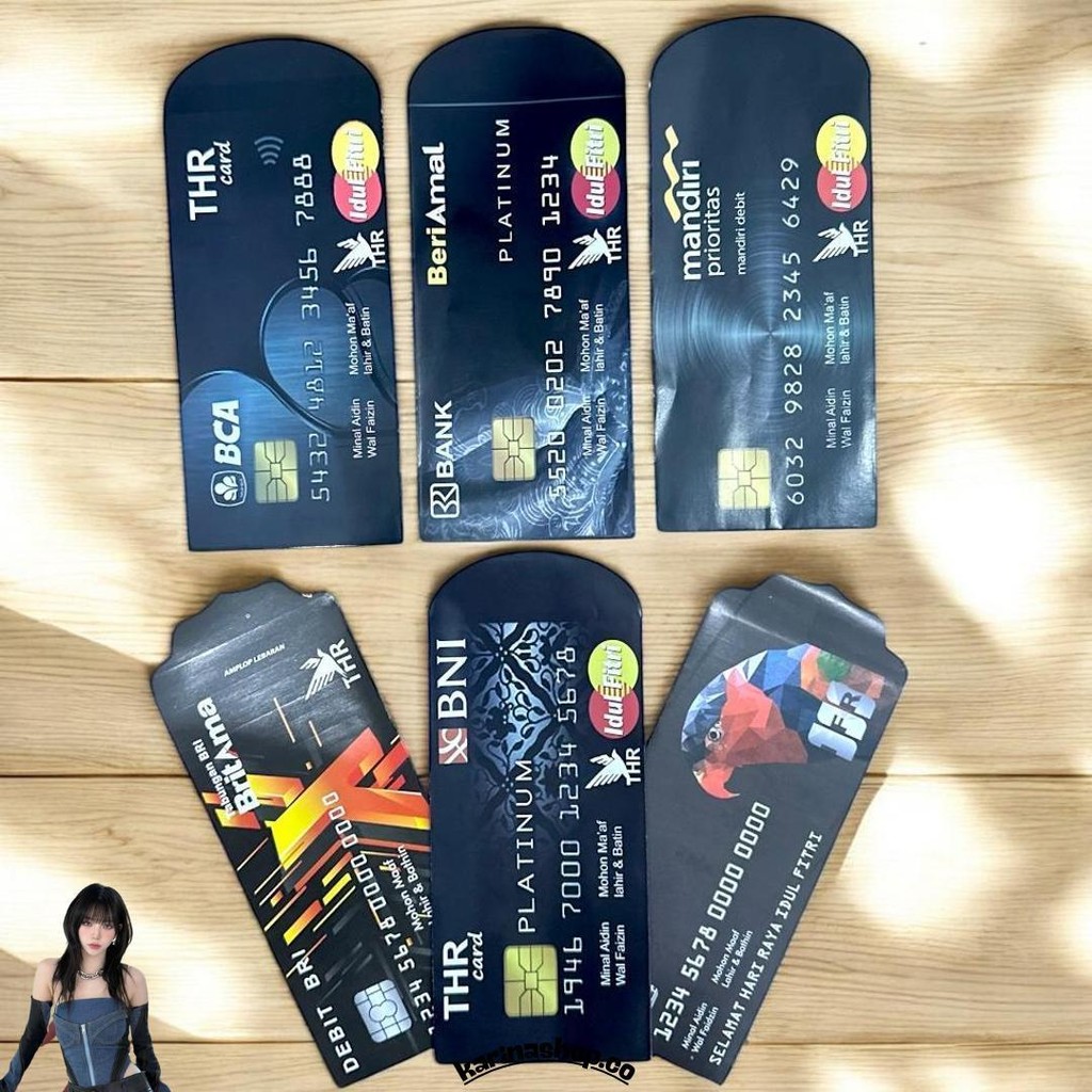 

(50 Lembar) Deos-Terbaru Amplop Angpau Lebaran Motif Atm Dan Uang Mainan Ukuran Panjang Isi 50 Pcs Kilat