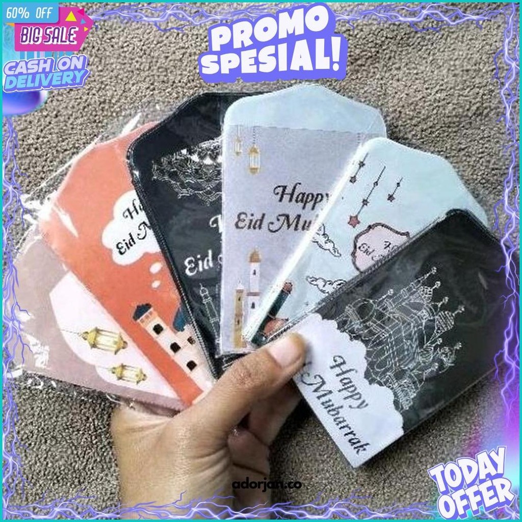 

100 Amplop Lebaran Medium Motif Kartun Islami, Masjid Muslim Estetik Lucu Viral. Siap Pakai Diskon