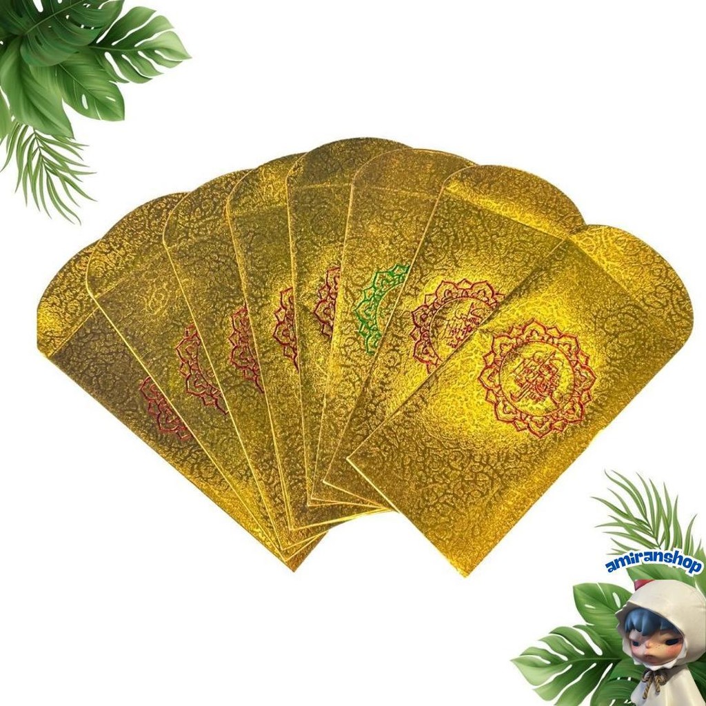 

(10 Lembar) Amplop Sultan Mengkilat Gold Isi 10 Lembar Panjang Besar Untuk Angpao Lebaran Hari Raya Idul Fitri Murah
