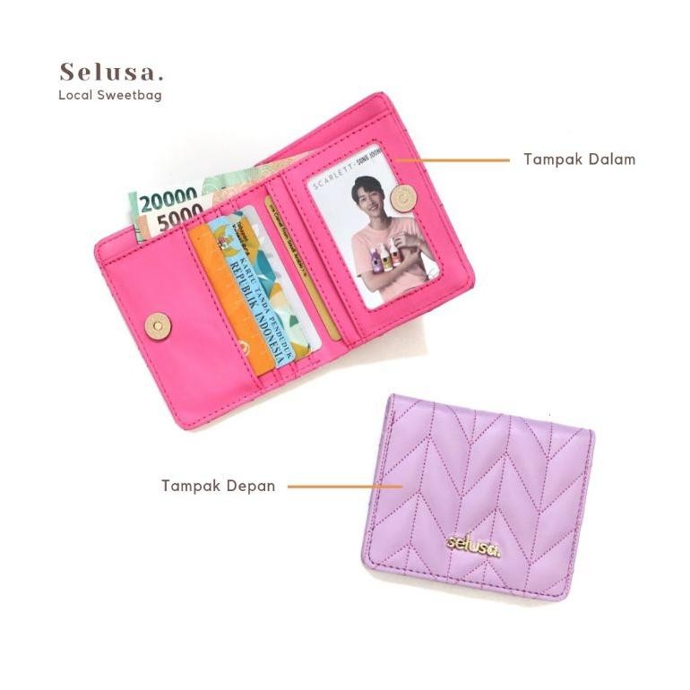 gs-56 SELUSA VIONNY WALLET (Free Box Exclusive) | Dompet Lipat Premium Leather Murah